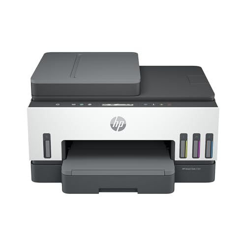 HP Smart -Tank 7301 Wireless All-in-One Cartridge-free Ink Printer, up to 2 years of ink included, mobile print, scan, copy, automatic document feeder (28B70A), Gray