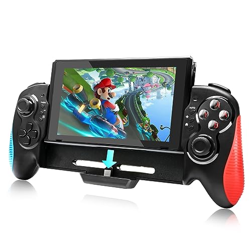 BELOPERA Switch Controller Compatible with Switch/OLED Controller, One-Piece Joypad Replacement for Switch Controller, Handheld Mode Controllers for Switch with Adjustable Turbo, Dual Motor Vibration